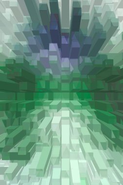 soyut renkli küpler, yaratıcı duvar kağıdı tasarımı