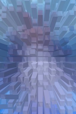 soyut renkli küpler, yaratıcı duvar kağıdı tasarımı