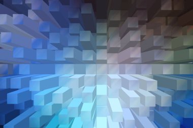 soyut renkli küpler, yaratıcı duvar kağıdı tasarımı