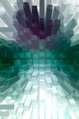 soyut renkli küpler, yaratıcı duvar kağıdı tasarımı