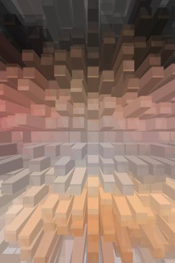 soyut renkli küpler, yaratıcı duvar kağıdı tasarımı