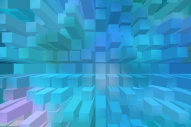 soyut renkli küpler, yaratıcı duvar kağıdı tasarımı