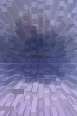 soyut renkli küpler, yaratıcı duvar kağıdı tasarımı