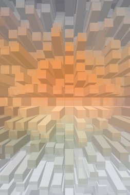 soyut renkli küpler, yaratıcı duvar kağıdı tasarımı