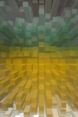 soyut renkli küpler, yaratıcı duvar kağıdı tasarımı