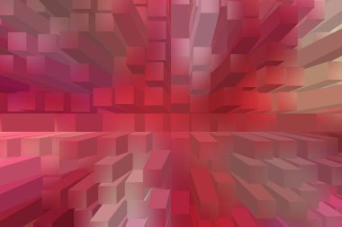 soyut renkli küpler, yaratıcı duvar kağıdı tasarımı