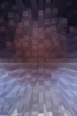 soyut renkli küpler, yaratıcı duvar kağıdı tasarımı