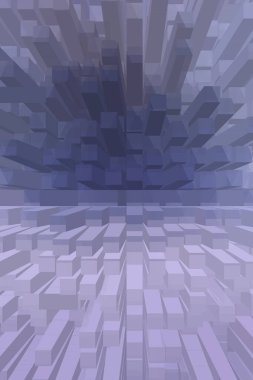 soyut renkli küpler, yaratıcı duvar kağıdı tasarımı