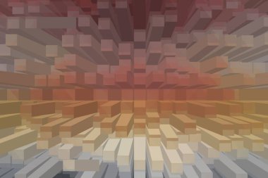 soyut renkli küpler, yaratıcı duvar kağıdı tasarımı