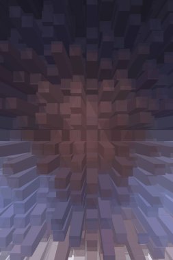 soyut renkli küpler, yaratıcı duvar kağıdı tasarımı