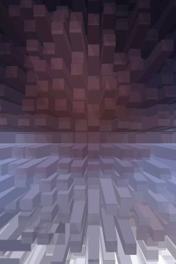 soyut renkli küpler, yaratıcı duvar kağıdı tasarımı