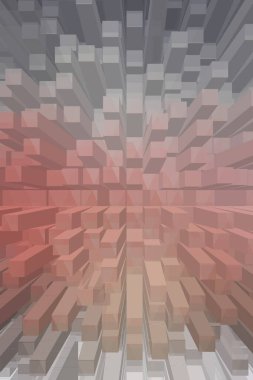 soyut renkli küpler, yaratıcı duvar kağıdı tasarımı