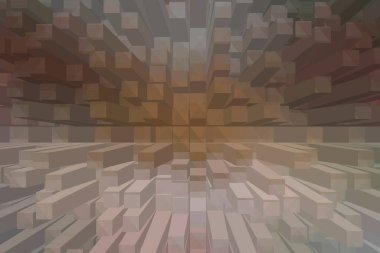 soyut renkli küpler, yaratıcı duvar kağıdı tasarımı