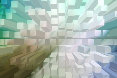 soyut renkli küpler, yaratıcı duvar kağıdı tasarımı