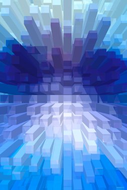 soyut renkli küpler, yaratıcı duvar kağıdı tasarımı