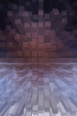 soyut renkli küpler, yaratıcı duvar kağıdı tasarımı