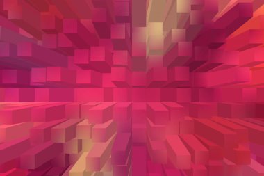 soyut renkli küpler, yaratıcı duvar kağıdı tasarımı