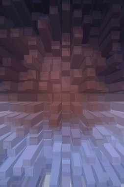 soyut renkli küpler, yaratıcı duvar kağıdı tasarımı