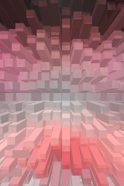 soyut renkli küpler, yaratıcı duvar kağıdı tasarımı