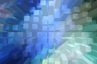 soyut renkli küpler, yaratıcı duvar kağıdı tasarımı