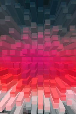 soyut renkli küpler, yaratıcı duvar kağıdı tasarımı