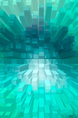 soyut renkli küpler, yaratıcı duvar kağıdı tasarımı