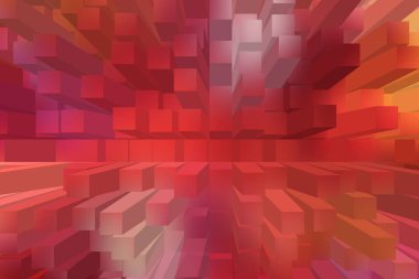 soyut renkli küpler, yaratıcı duvar kağıdı tasarımı