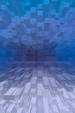 soyut renkli küpler, yaratıcı duvar kağıdı tasarımı