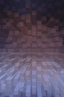 soyut renkli küpler, yaratıcı duvar kağıdı tasarımı