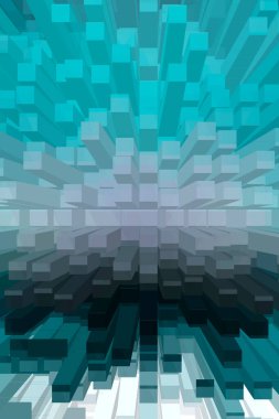 soyut renkli küpler, yaratıcı duvar kağıdı tasarımı