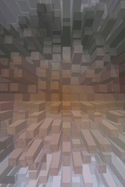 soyut renkli küpler, yaratıcı duvar kağıdı tasarımı