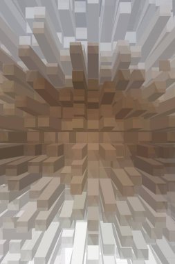 soyut renkli küpler, yaratıcı duvar kağıdı tasarımı