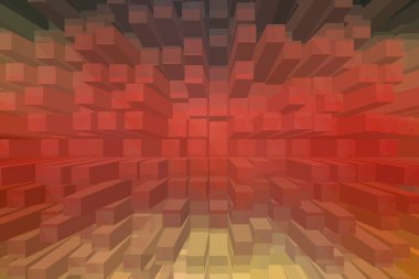 soyut renkli küpler, yaratıcı duvar kağıdı tasarımı