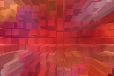 soyut renkli küpler, yaratıcı duvar kağıdı tasarımı