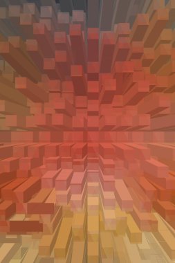 soyut renkli küpler, yaratıcı duvar kağıdı tasarımı