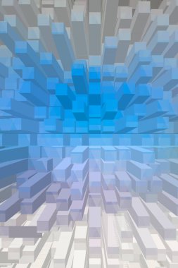 soyut renkli küpler, yaratıcı duvar kağıdı tasarımı