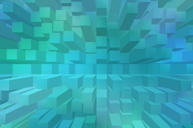 soyut renkli küpler, yaratıcı duvar kağıdı tasarımı