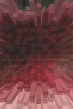 soyut renkli küpler, yaratıcı duvar kağıdı tasarımı