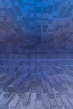 soyut renkli küpler, yaratıcı duvar kağıdı tasarımı