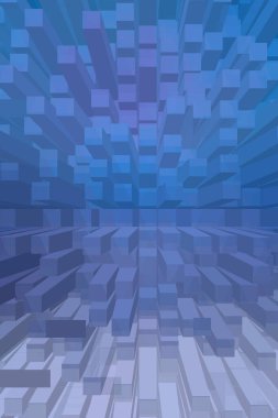 soyut renkli küpler, yaratıcı duvar kağıdı tasarımı