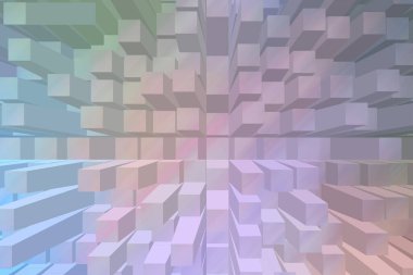 soyut renkli küpler, yaratıcı duvar kağıdı tasarımı