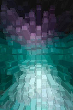 soyut renkli küpler, yaratıcı duvar kağıdı tasarımı