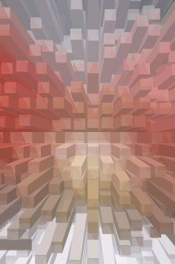 soyut renkli küpler, yaratıcı duvar kağıdı tasarımı