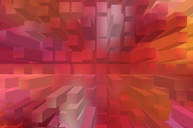 soyut renkli küpler, yaratıcı duvar kağıdı tasarımı