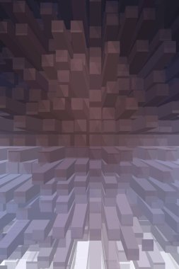 soyut renkli küpler, yaratıcı duvar kağıdı tasarımı