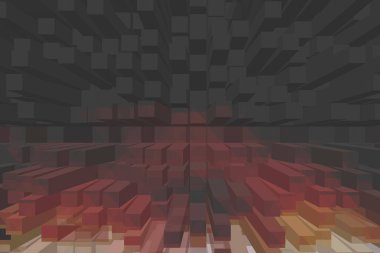 soyut renkli küpler, yaratıcı duvar kağıdı tasarımı