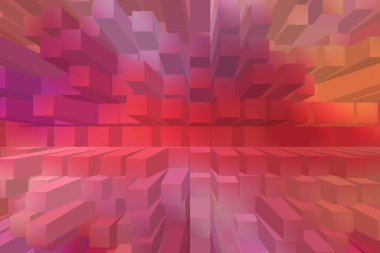 soyut renkli küpler, yaratıcı duvar kağıdı tasarımı