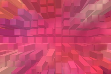 soyut renkli küpler, yaratıcı duvar kağıdı tasarımı