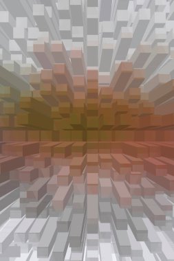 soyut renkli küpler, yaratıcı duvar kağıdı tasarımı