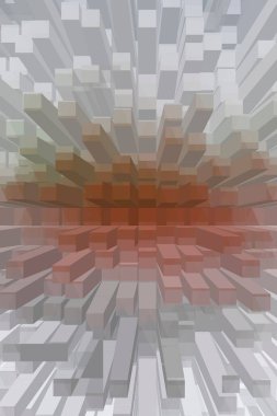 soyut renkli küpler, yaratıcı duvar kağıdı tasarımı